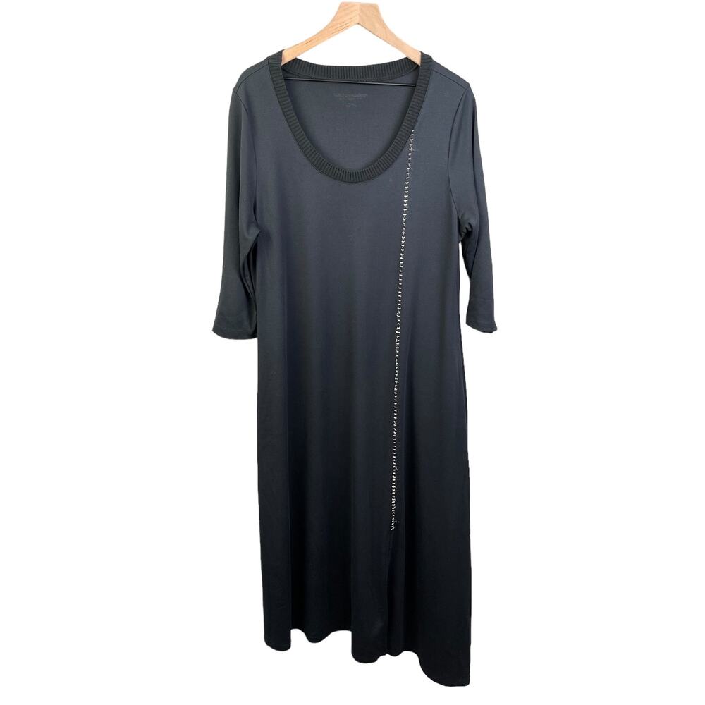 Soft Surroundings Black Maxi Dress Size XL